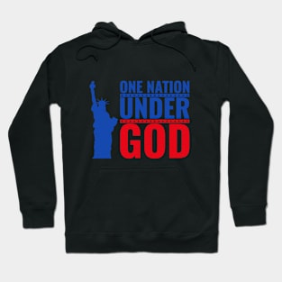 USA Nation Under God Design Hoodie